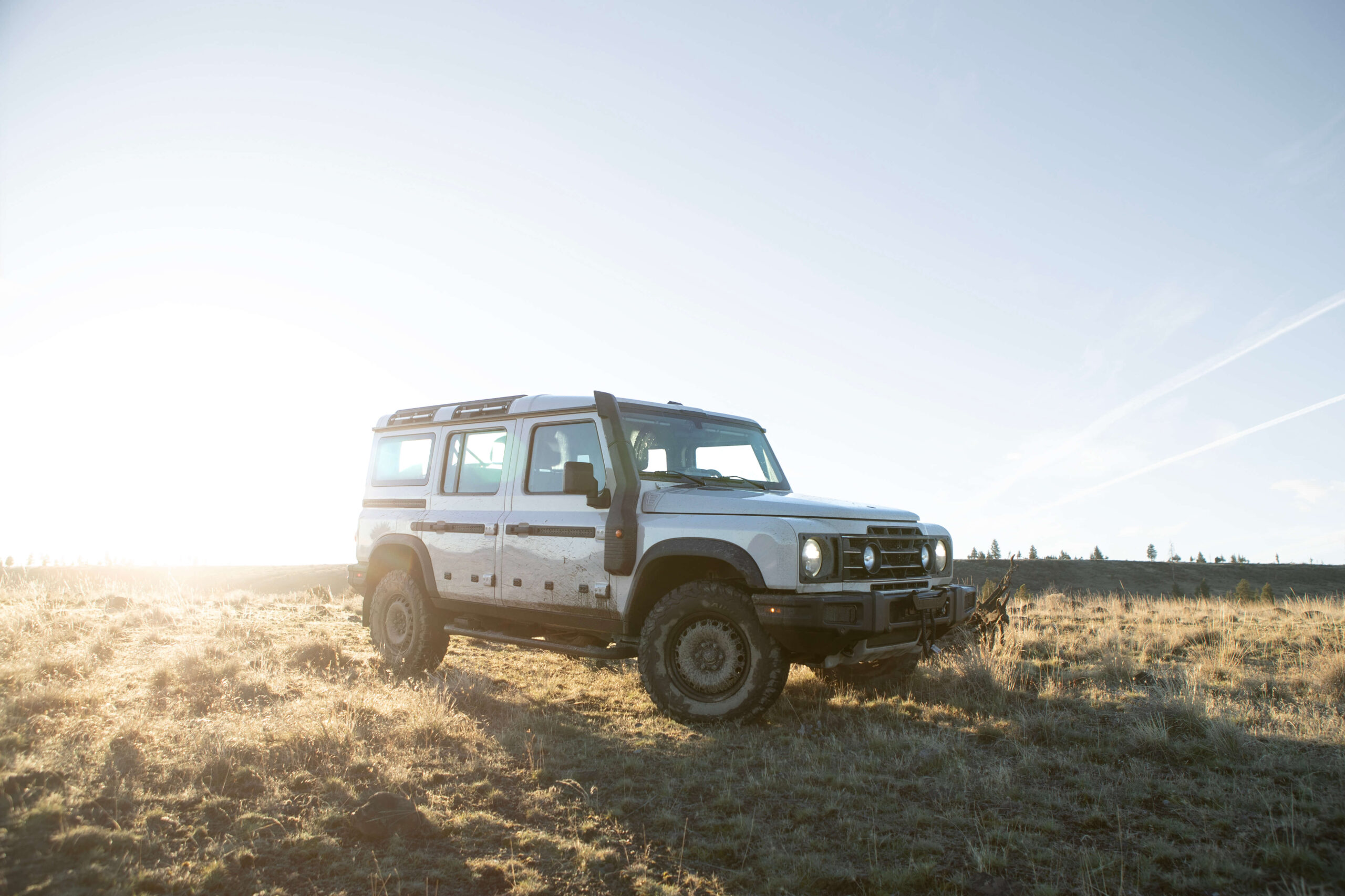 The INEOS Grenadier 4X4 outdoor in the Pacific Northwest
